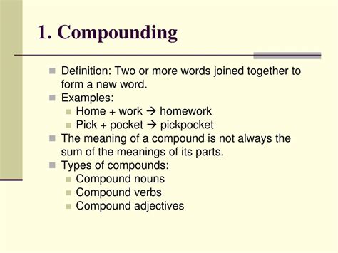 Image result for Compounding Word Formation
