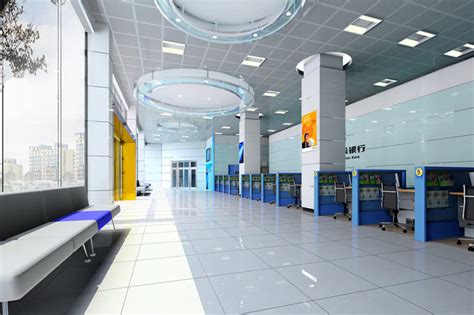 3D模型-现代银行办公大厅模型-M0001636082-炫云云模型网