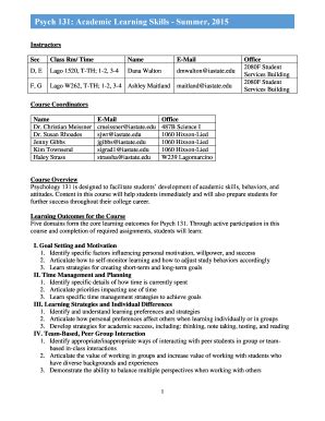 Fillable Online psychology iastate Psych 131 Academic Learning Skills ...