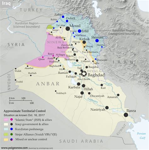 Iraq Control Map & Timeline: Government Takes Kirkuk from Kurdistan - October 2017 - Political ...