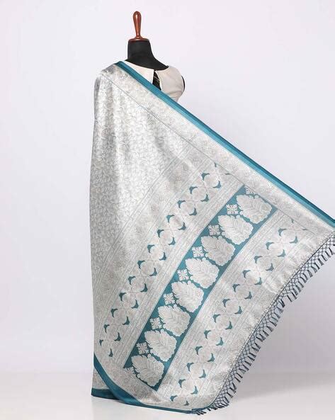 Buy Blue Sarees for Women by VARJA Online | Ajio.com