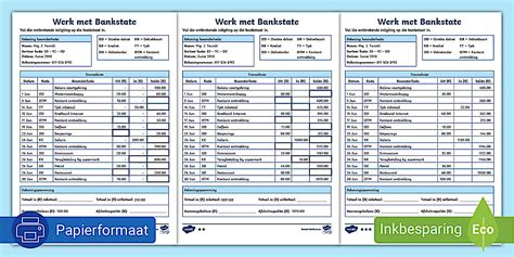 Werk met Bankstate (teacher made) - Twinkl