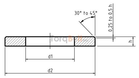 DIN 125B Plain Flat Washers Dimensions Standards Specifications
