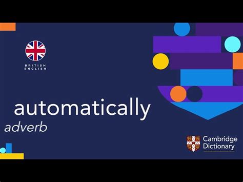 Image result for Automatically Definition