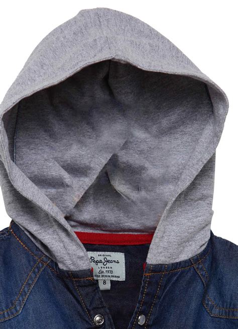 Ashley Ls Hoodie Denim Shirt | Pepe Jeans India