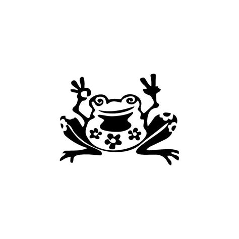 Frog Peace Sign Ok Hand Sign Vinyl Decal Sticker- | Ubuy India