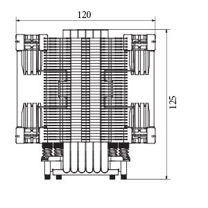 Noctua NH-U9DX i4 Premium CPU Cooler for Intel Xeon LGA2011 - Brown ...