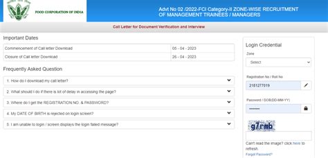 FCI Manager Interview Call Letter 2023 Out, Direct Download Link