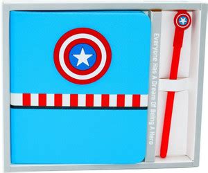 komto Captain America Design Diary with Small Ball Pen Best Birthday ...