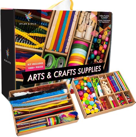 Buy Arts & Crafts Supplies for Kids Craft Set - Kids Craft Kit for Kids ...