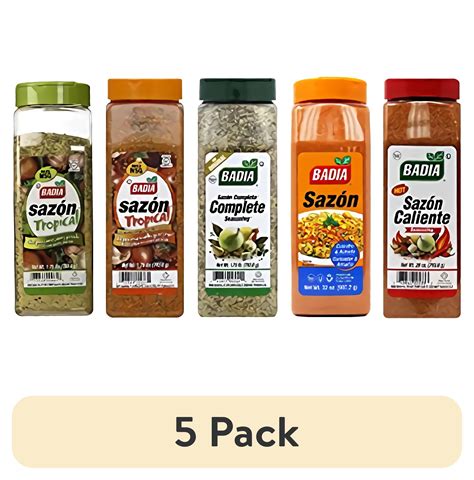 (5 pack) Sazon Variety Pack Includes Caliente, Coriander & Annatto ...