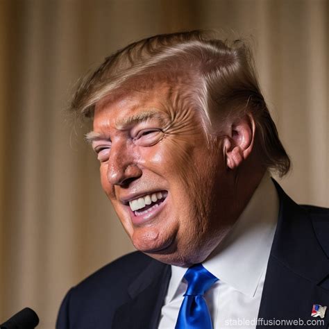 Donald Trump Laughing Hard | Stable Diffusion Online