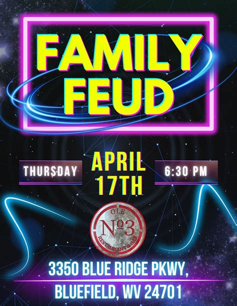 Family Feud @ Ole No 3 in Bluefield WV, Ole No 3 Bluefield, 17 April ...
