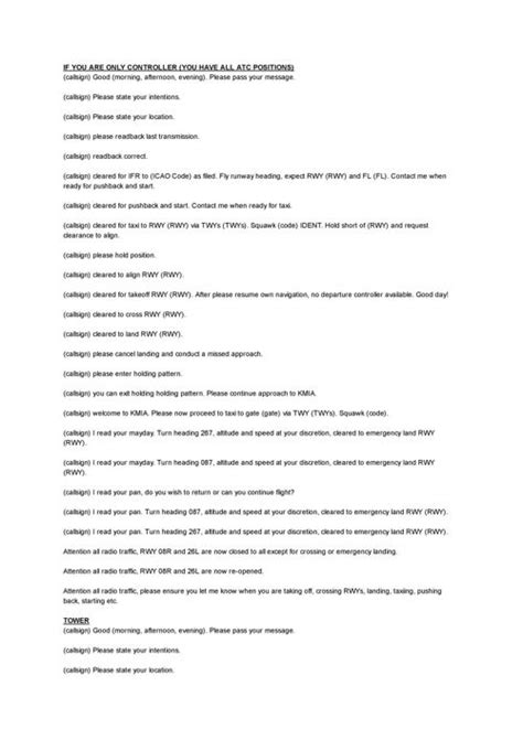 Image result for Flightinsight ATC Script PDF