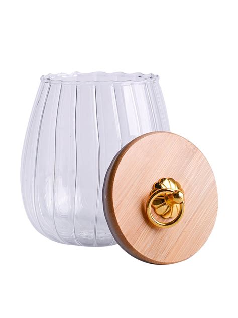 Borosilicate Glass Storage Jar - 650Ml, Glass Texture - Market99 – MARKET99