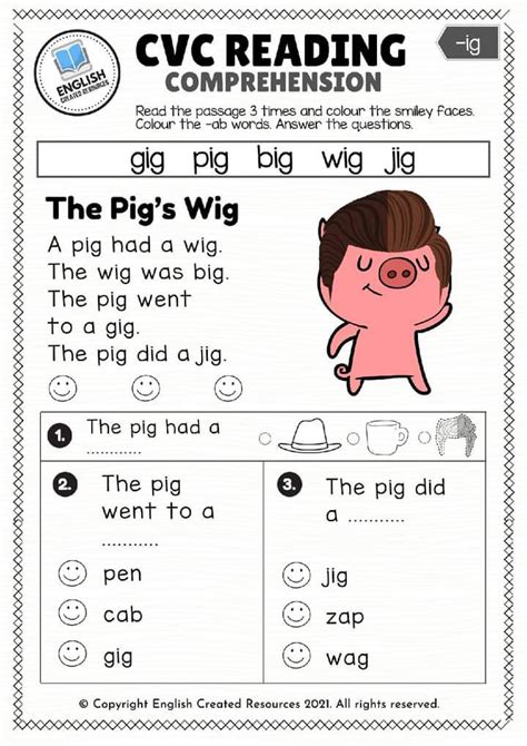 CVC Words Reading Grade 2 的图像结果