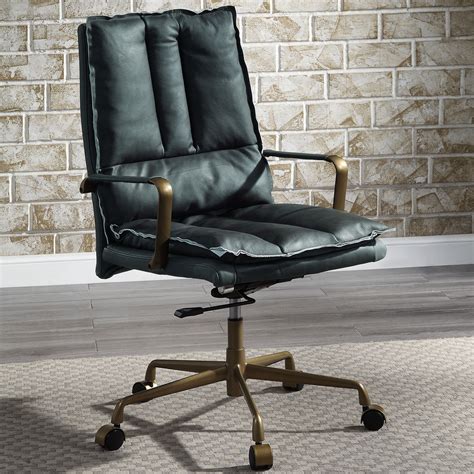 Green Leather Office Chair - Foter