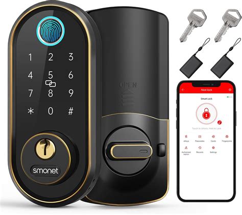 SMONET Smart Keyless Entry Door Lock - Fingerprint India | Ubuy