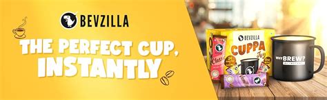 Bevzilla 24 Flavoured Coffee Sachets & Enamel Mug | Makes 24 Cups| 6 ...