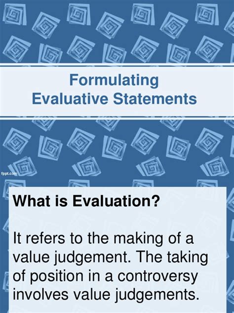 Image result for How to Write Evaluative Statements