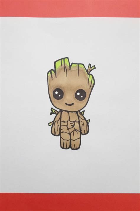 Image result for Step by Step Drawing Baby Groot