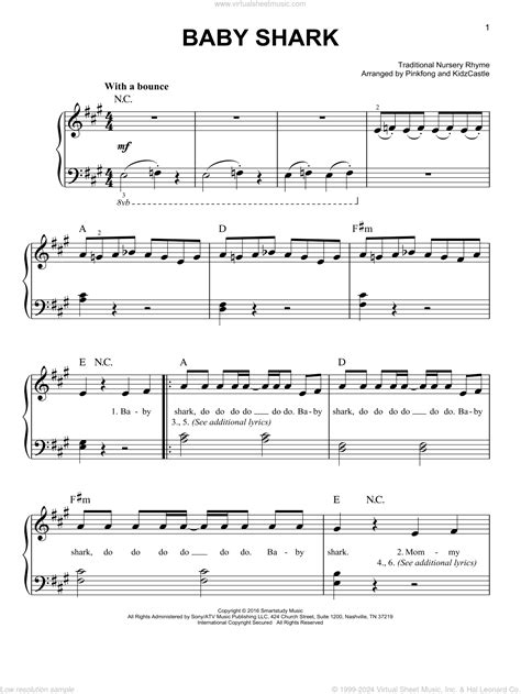 Music Notes For Baby Shark at Amanda Okane blog