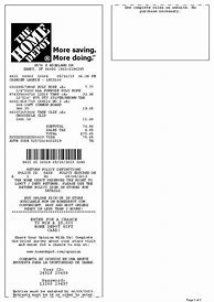 Image result for Home Depot Receipt for Generator