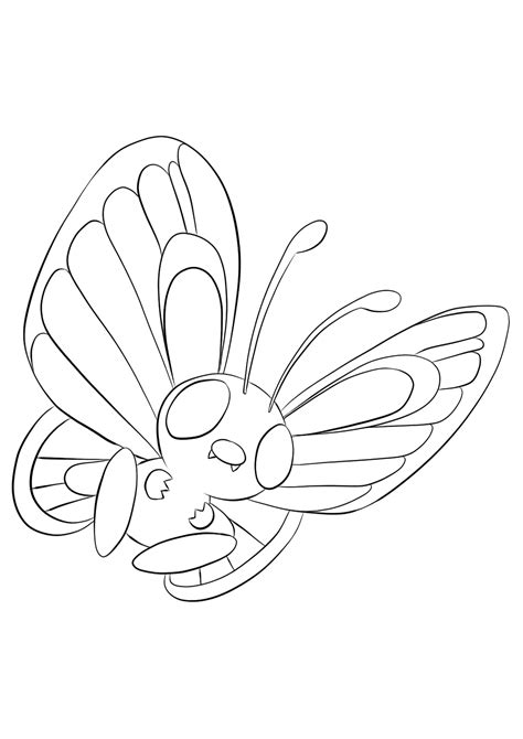 Pokemon Coloring Pages Butterfree
