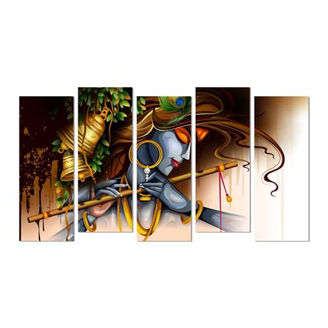 Metalkart Special Mohan's Melody Wall Painting (Set of 5) - Punam ...