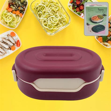 Leak-Proof Compartment Lunch Box – 2-in-1 Spoon, Airtight Design for ...