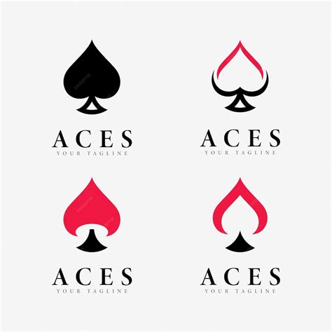 Premium Vector | Aces logo design vector icon