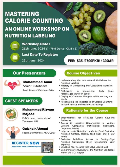 Mastering Calorie Counting- An Online Workshop on Nutrition Labeling ...