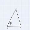 Construct an isosceles triangle in which the length of equal sides are ...