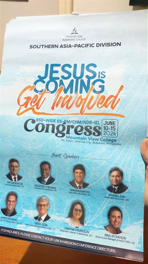 SSD-wide Congress "Jesus is Coming Get Involved", Mountain View College ...