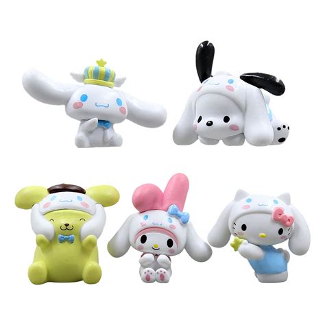 Buy Hello Kitty Mini Figure Set simyron Sanrio Action Figures, Cupcake ...