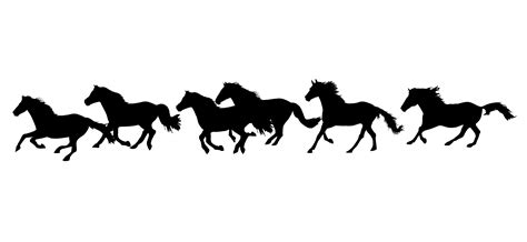 Horse Running Silhouette
