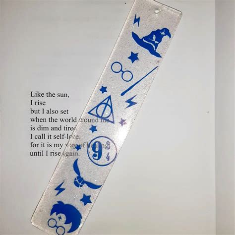 Harry Potter Vinyl Resin Bookmark in 2024 | Harry potter bookmark, How ...