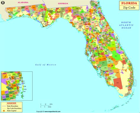 Map Of Florida By Zip Code | Maps Of Florida
