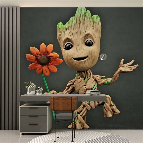 Dancing Groot Wallpaper for Wall - Magicdecor®