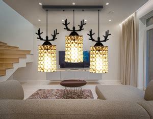 GAUVIK GEN DEER ANANAYA GLASS LINEAR THAALI Chandelier Ceiling Lamp ...