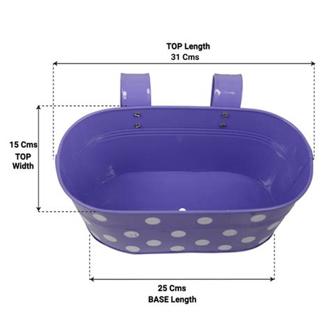 Oval Railing Planters Dotted – TrustBasket