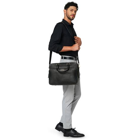 Buy Perquisite Warren Black Laptop Briefcase Online