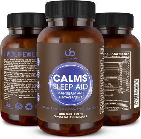 Ultimate Blend | Calms Sleep Aid with Magnesium + Ashwagandha | Natural Stress & Anxiety ...