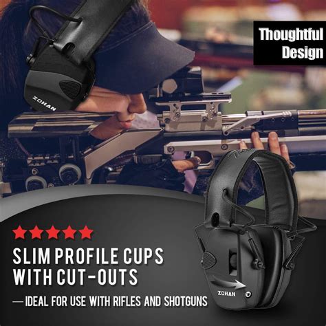 Buy ZOHAN EM054 Electronic Shooting Ear Protection, Noise Reduction ...