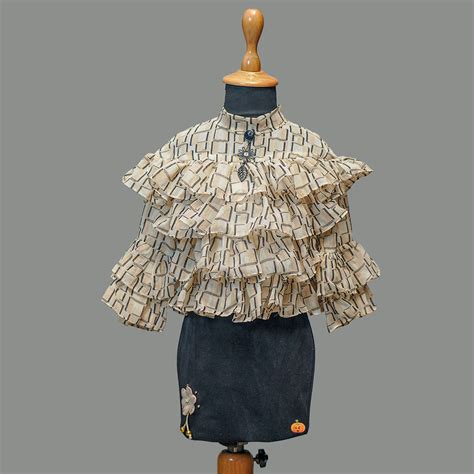 Buy Black & Fawn Girls Midi With Bell Sleeves – Mumkins