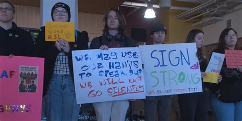 UMD students protest elimination of deaf studies minor amid budget ...