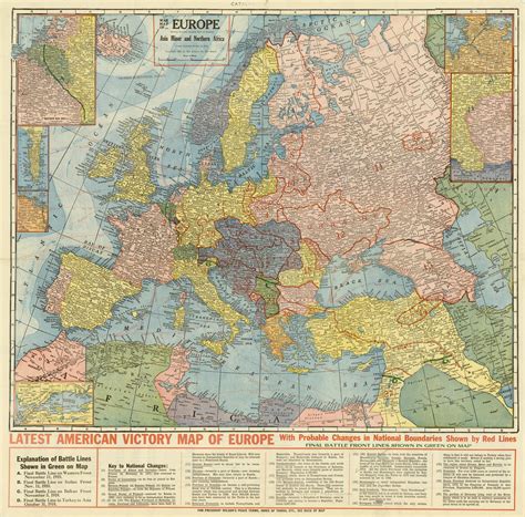 1918 Map Europe Printable