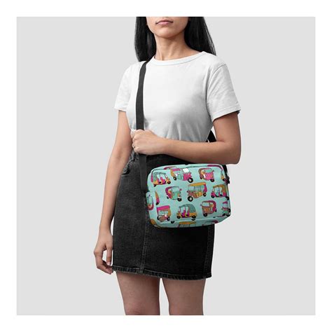 Get DailyObjects Funky Rickshaw - Box Crossbody Bag at ₹ 1299 | LBB Shop