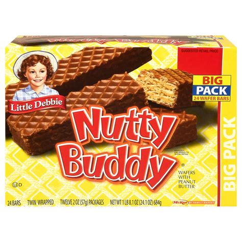 Little Debbie Bigger Nutty Buddy Wafer Bars - Big Pack, 24 ct | Joe V's ...