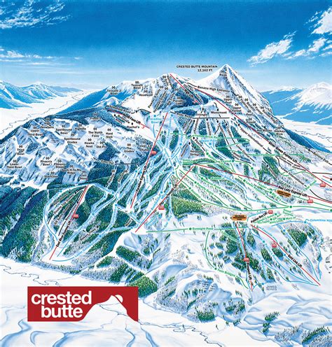 Crested Butte Trail Map Canvas – Snocamp